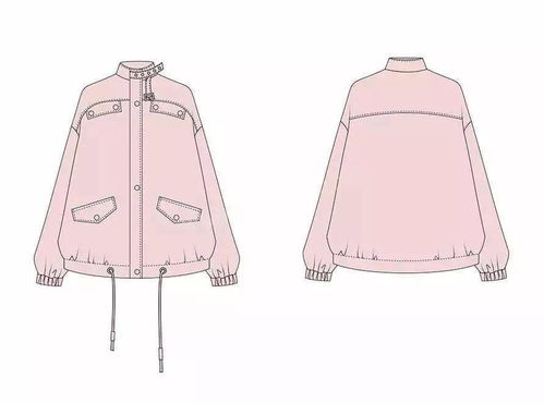 服装款式图正背面绘制步骤详解 辅料制造视角